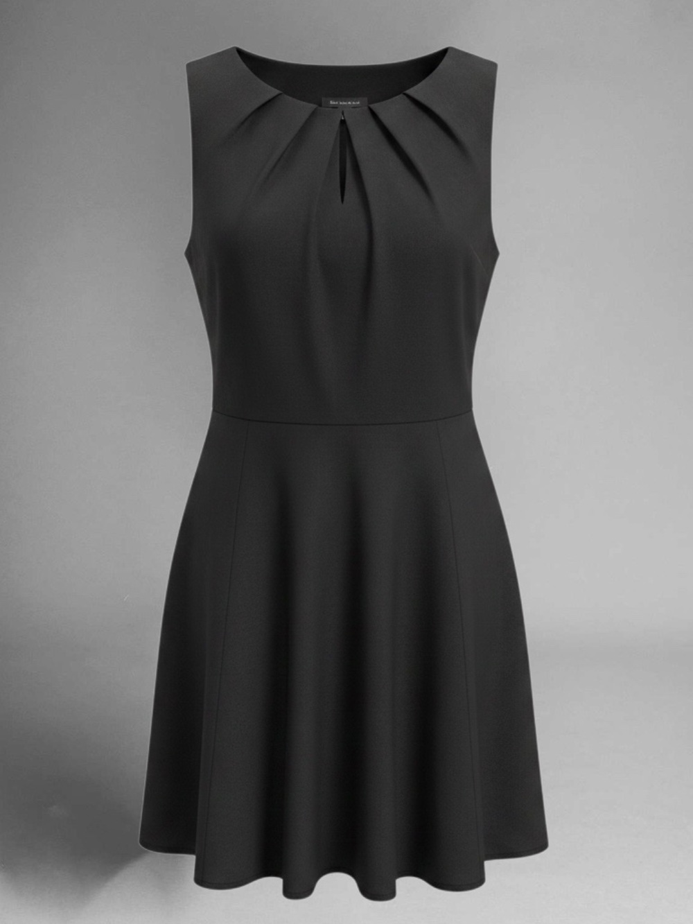 Express Black Sleeveless Fit-and-Flare Mini Dress